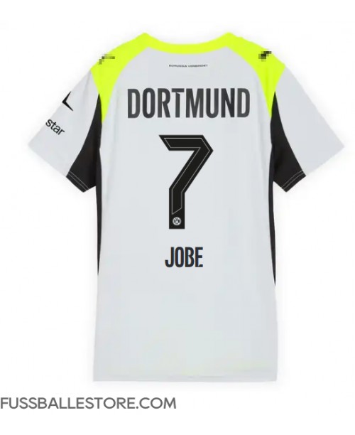 Günstige Borussia Dortmund Jobe Bellingham #7 Auswärtstrikot Damen 2025-26 Kurzarm Günstige Borussia Dortmund Jobe Bellingham #7 Auswärtstrikot Damen 2025-26 Kurzarm